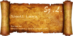 Szenti Laura névjegykártya