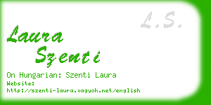 laura szenti business card